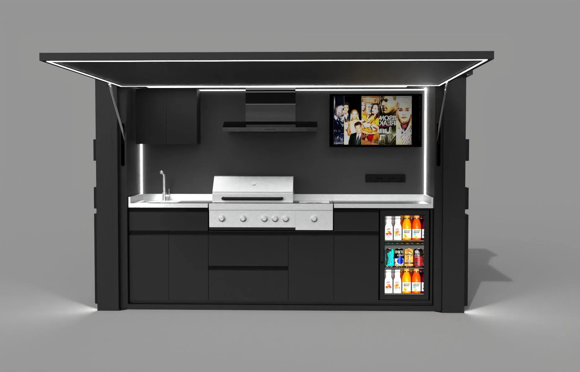 Cuisine extérieure Baxalt Premium vue de face