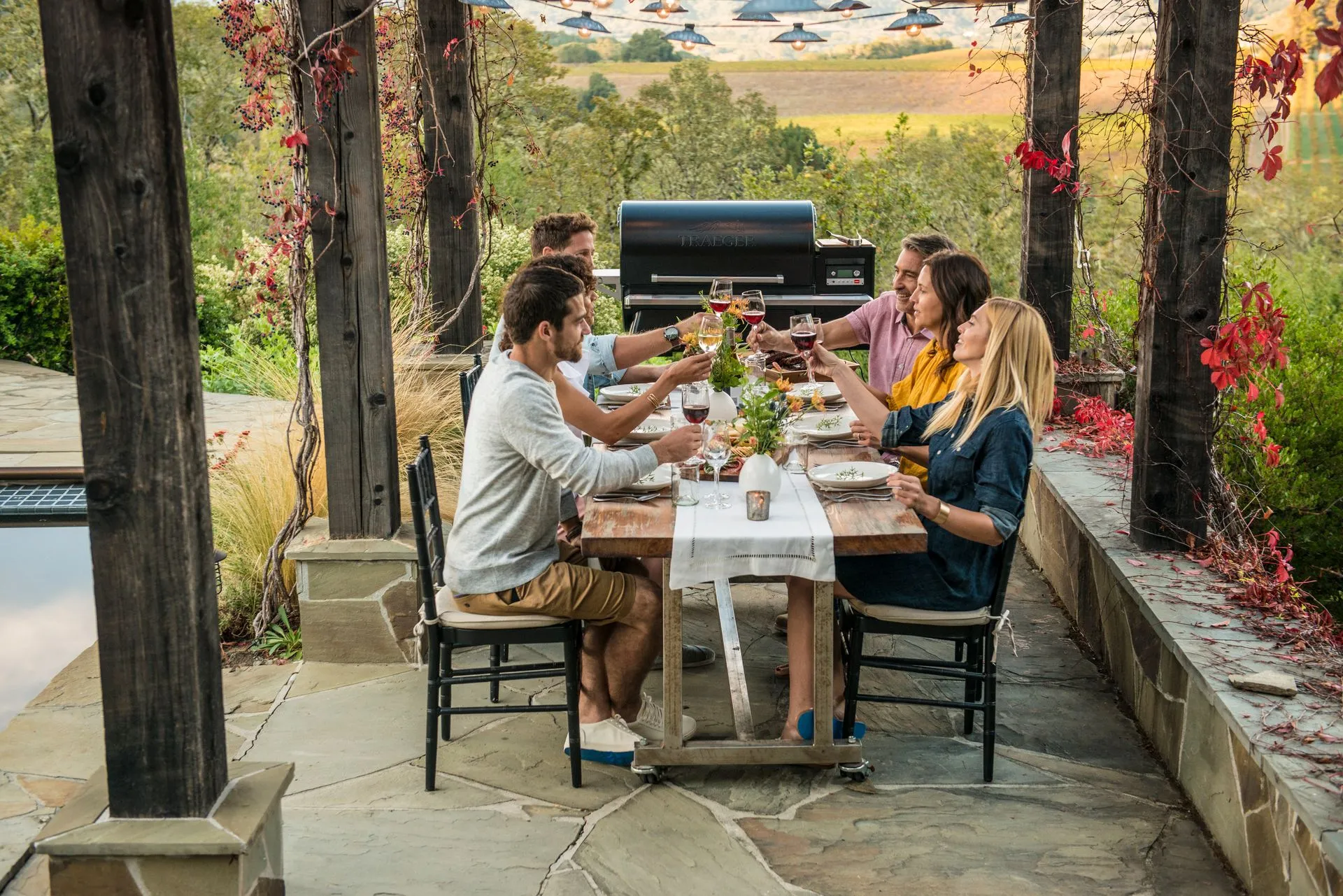 Cuisson de viande au barbecue