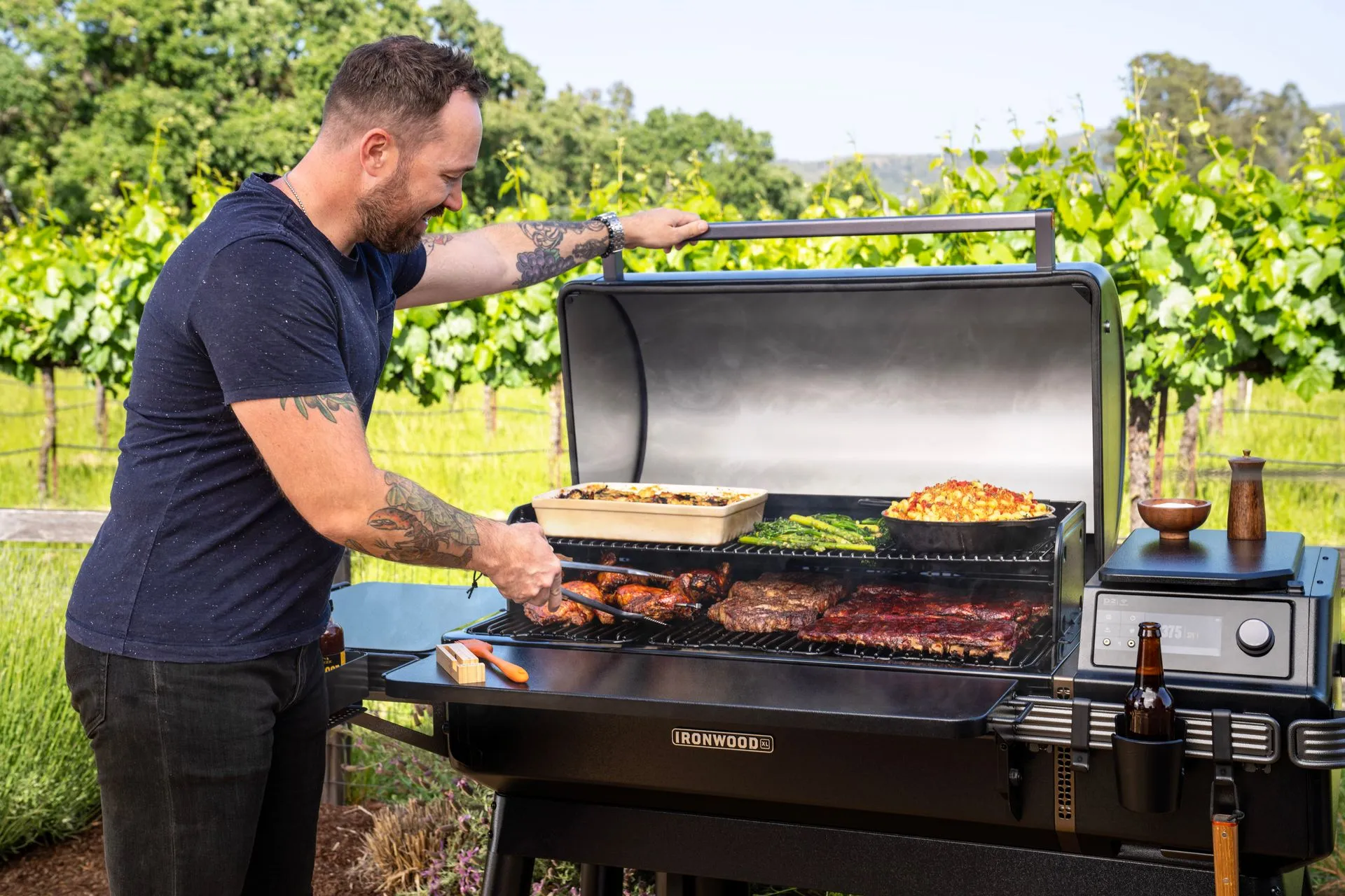 Barbecue en extérieur